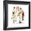 Four Sporting Boys: Golf-Norman Rockwell-Framed Giclee Print