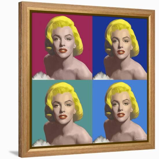 FOUR SQUARE MARILYN-CHRIS CONSANI-Framed Stretched Canvas