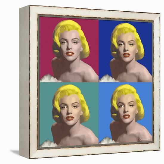 FOUR SQUARE MARILYN-CHRIS CONSANI-Framed Stretched Canvas