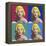 FOUR SQUARE MARILYN-CHRIS CONSANI-Framed Stretched Canvas