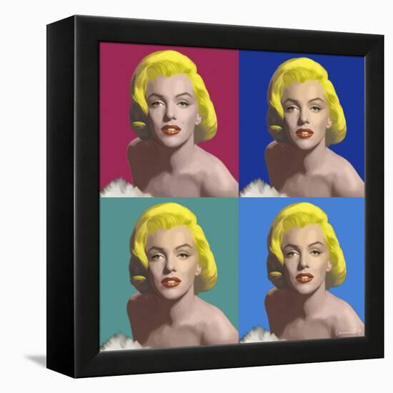 FOUR SQUARE MARILYN-CHRIS CONSANI-Framed Stretched Canvas