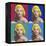 FOUR SQUARE MARILYN-CHRIS CONSANI-Framed Stretched Canvas