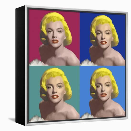 FOUR SQUARE MARILYN-CHRIS CONSANI-Framed Stretched Canvas