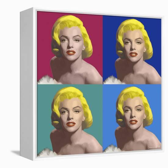 FOUR SQUARE MARILYN-CHRIS CONSANI-Framed Stretched Canvas