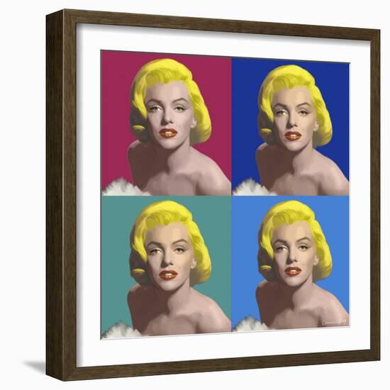 FOUR SQUARE MARILYN-CHRIS CONSANI-Framed Art Print