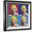 FOUR SQUARE MARILYN-CHRIS CONSANI-Framed Art Print