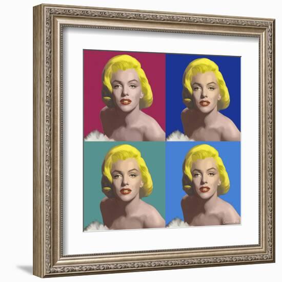 FOUR SQUARE MARILYN-CHRIS CONSANI-Framed Art Print