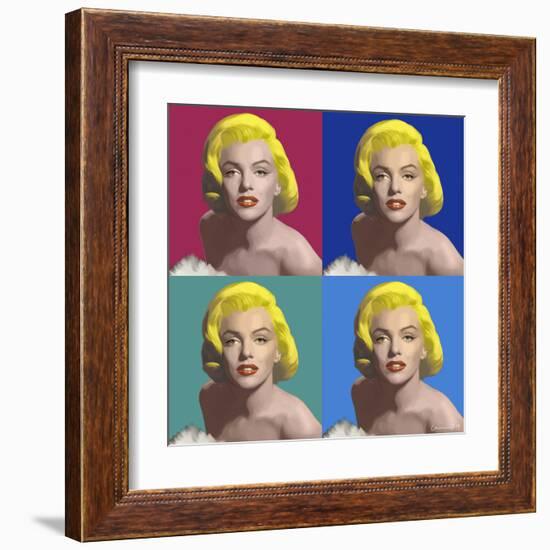 FOUR SQUARE MARILYN-CHRIS CONSANI-Framed Art Print