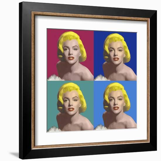 FOUR SQUARE MARILYN-CHRIS CONSANI-Framed Art Print