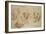 Four Studies of an Elephant-Giulio Romano-Framed Giclee Print