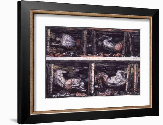 Four Studies of Miners at the Coalface, 1942-Henry Moore-Framed Giclee Print