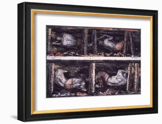 Four Studies of Miners at the Coalface, 1942-Henry Moore-Framed Giclee Print