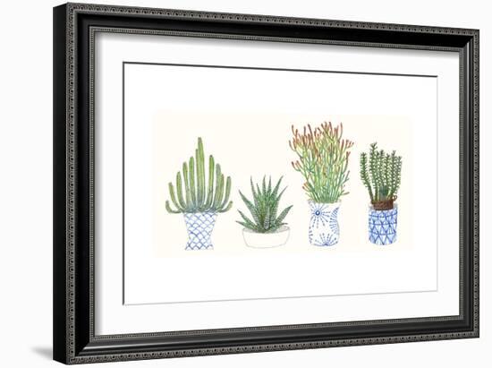 Four Succulents I-Melissa Wang-Framed Art Print