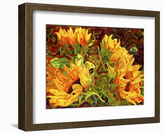 Four Sunflowers-Mandy Budan-Framed Giclee Print