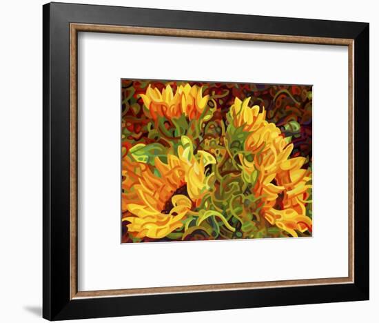 Four Sunflowers-Mandy Budan-Framed Giclee Print