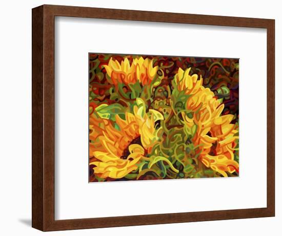 Four Sunflowers-Mandy Budan-Framed Giclee Print