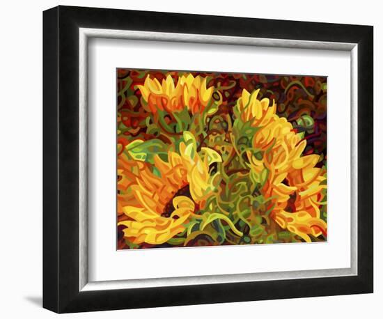 Four Sunflowers-Mandy Budan-Framed Giclee Print