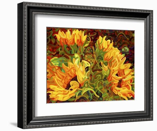 Four Sunflowers-Mandy Budan-Framed Giclee Print