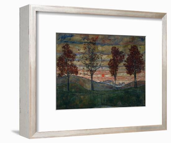 Four Trees, 1917-Egon Schiele-Framed Photographic Print