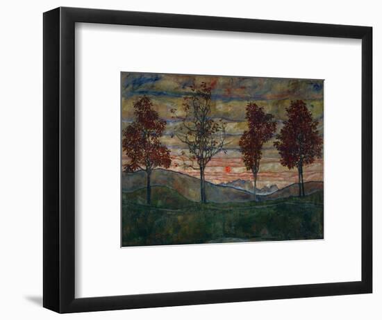 Four Trees, 1917-Egon Schiele-Framed Photographic Print