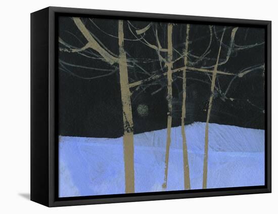 Four Trees and the Moon II-Paul Bailey-Framed Stretched Canvas