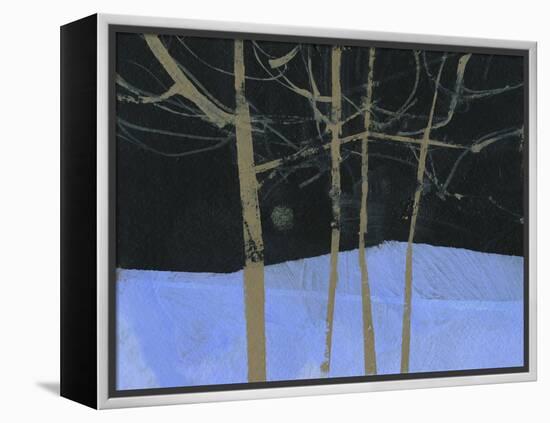 Four Trees and the Moon II-Paul Bailey-Framed Stretched Canvas