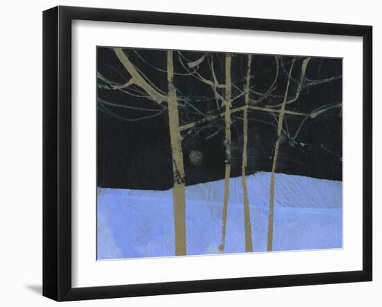 Four Trees and the Moon II-Paul Bailey-Framed Art Print