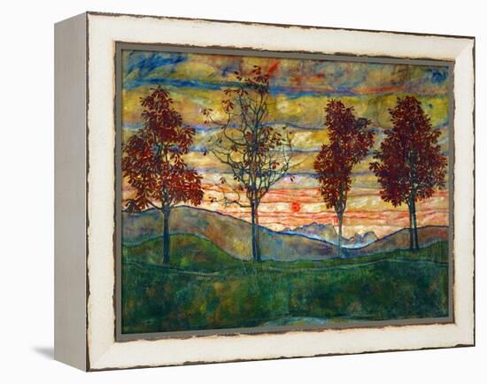 Four Trees, c.1917-Egon Schiele-Framed Stretched Canvas