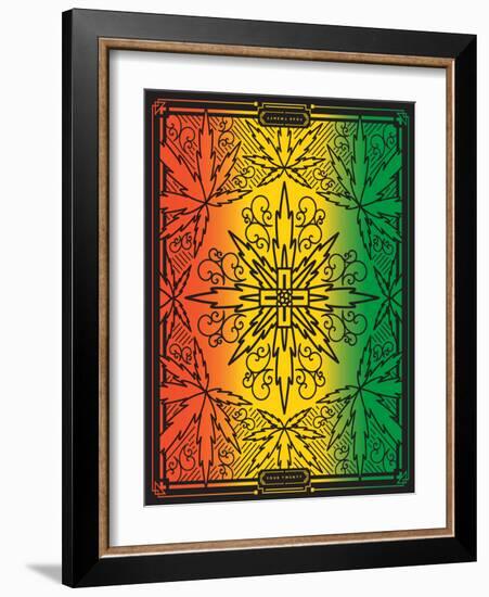 Four Twenty Rainbow Design-JJ Brando-Framed Art Print