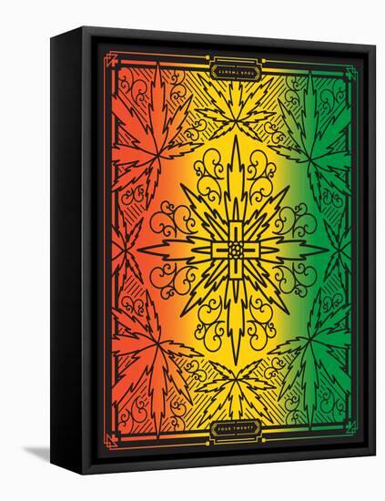 Four Twenty Rainbow Design-JJ Brando-Framed Stretched Canvas