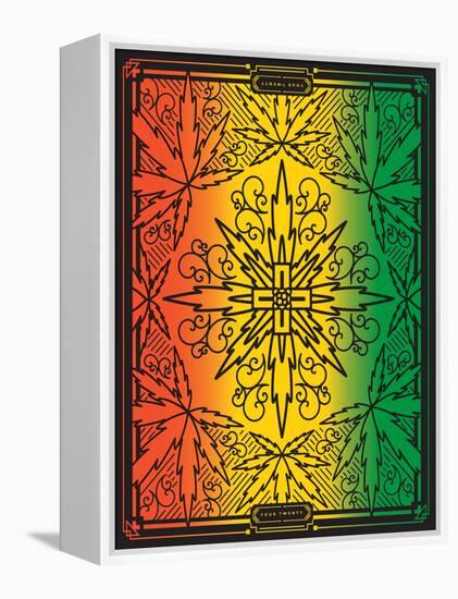 Four Twenty Rainbow Design-JJ Brando-Framed Stretched Canvas