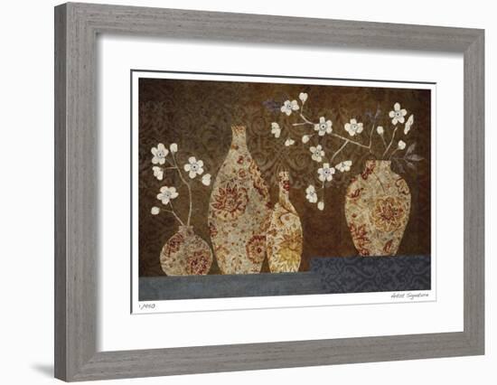 Four Vases I-Yuko Lau-Framed Giclee Print