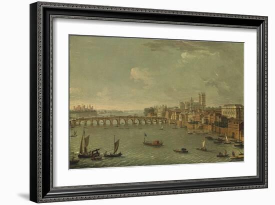 Four Views of London: the Thames Looking Towards Westminster-Antonio Joli-Framed Giclee Print