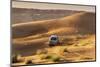Four Wheel Drive on Desert Dunes, Wahiba, Oman, Middle East-Angelo Cavalli-Mounted Photographic Print