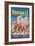 Four Wild Horsemen-null-Framed Art Print