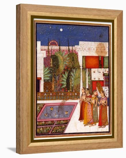 Four Women in a Palace Garden, Mid of the 18th C-null-Framed Premier Image Canvas