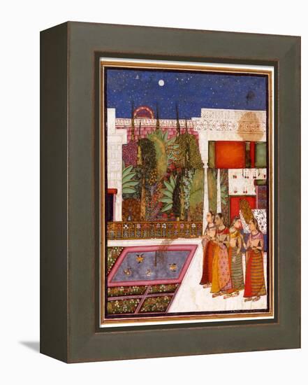 Four Women in a Palace Garden, Mid of the 18th C-null-Framed Premier Image Canvas