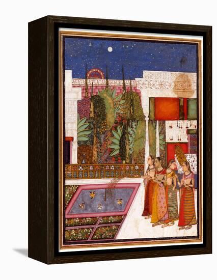 Four Women in a Palace Garden, Mid of the 18th C-null-Framed Premier Image Canvas