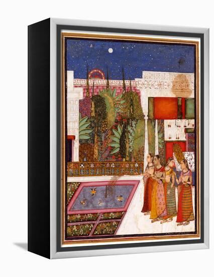 Four Women in a Palace Garden, Mid of the 18th C-null-Framed Premier Image Canvas