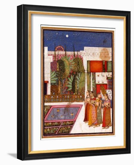 Four Women in a Palace Garden, Mid of the 18th C-null-Framed Giclee Print