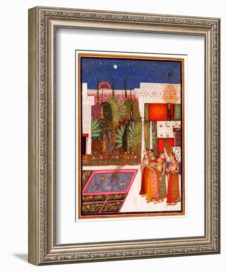 Four Women in a Palace Garden-null-Framed Giclee Print