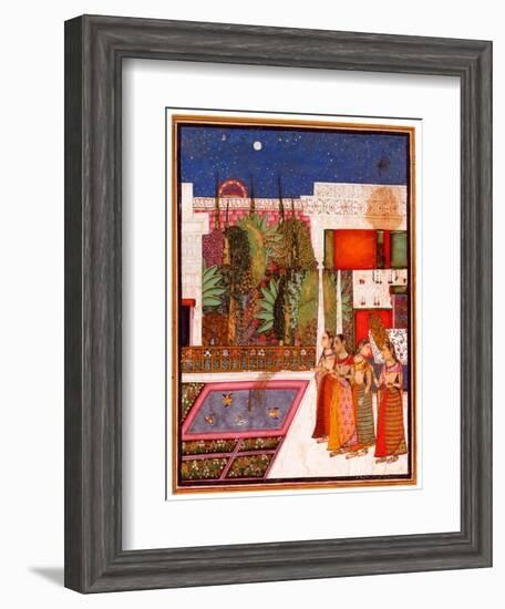 Four Women in a Palace Garden-null-Framed Giclee Print