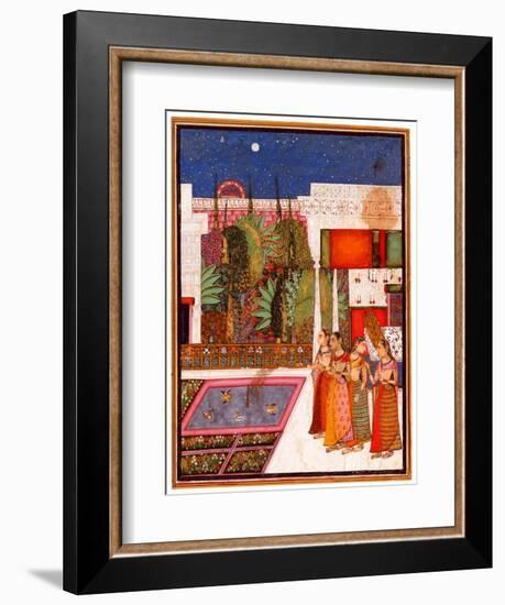 Four Women in a Palace Garden--Framed Giclee Print