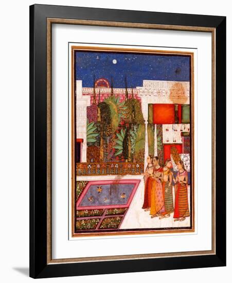 Four Women in a Palace Garden-null-Framed Giclee Print