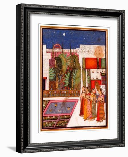 Four Women in a Palace Garden-null-Framed Giclee Print