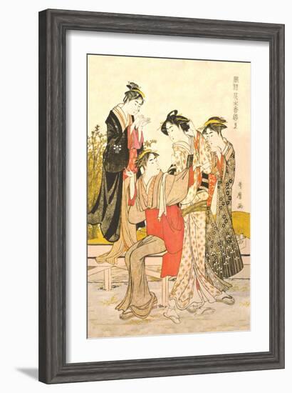 Four Women-Kitagawa Utamaro-Framed Art Print