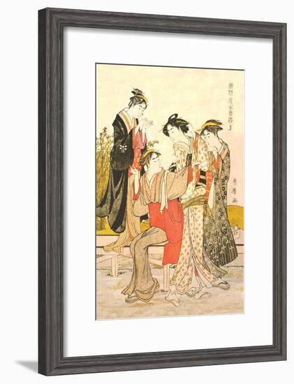 Four Women-Kitagawa Utamaro-Framed Art Print