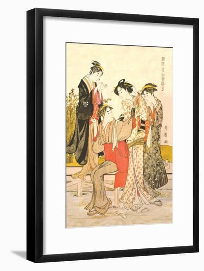 Four Women-Kitagawa Utamaro-Framed Art Print