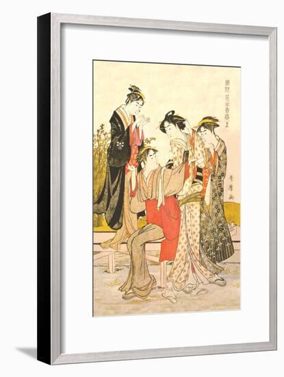 Four Women-Kitagawa Utamaro-Framed Art Print