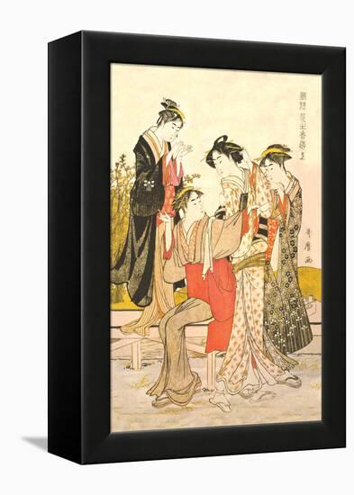 Four Women-Kitagawa Utamaro-Framed Stretched Canvas